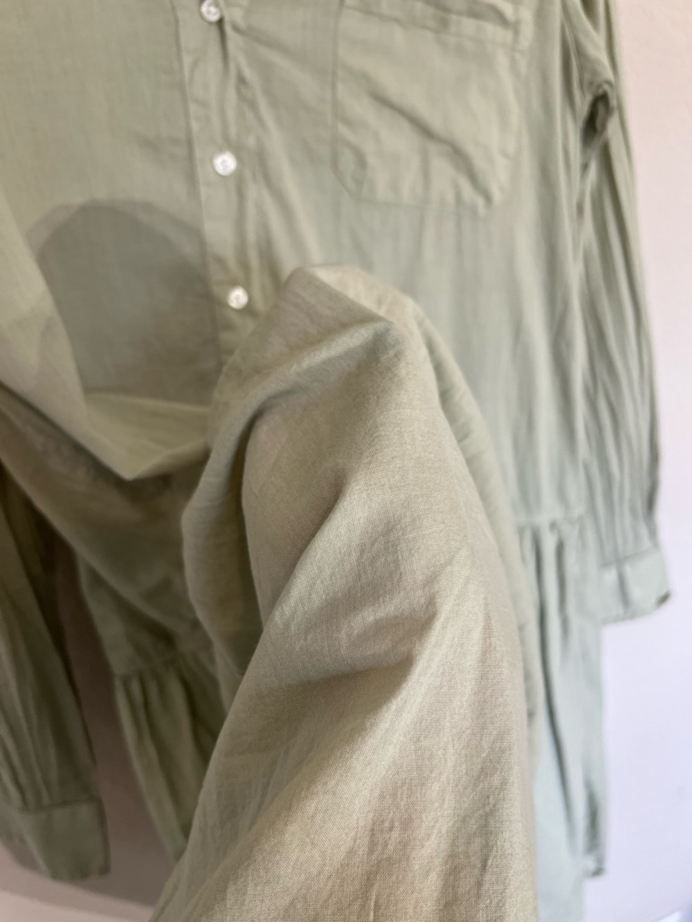 Frank & Eileen Grayson changemaker dress lightweight cotton relaxed green S - Picture 7 of 13